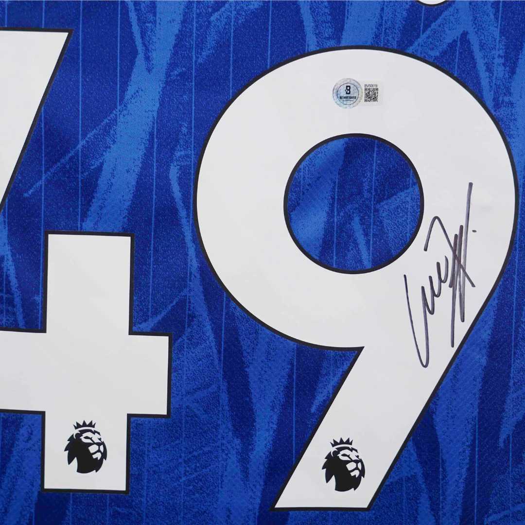 Alejandro Garnacho Signed Chelsea FC Home Soccer Jersey #49 with Beckett COA - Image 2