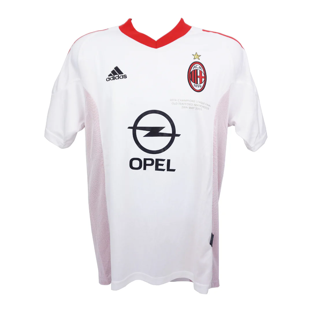 Framed Alessandro Nesta Signed AC Milan Soccer Jersey #13 with Beckett Witness - Image 4
