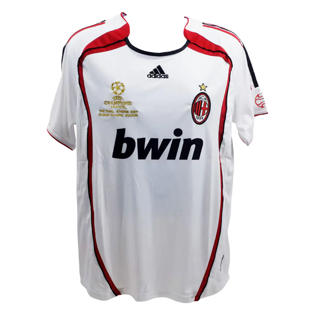 Andrea Pirlo Signed AC Milan Away Soccer Jersey #21 with Beckett Witness - Image 4
