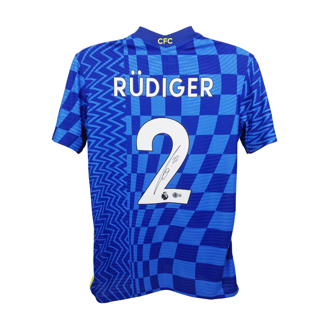 Antonio Rudiger Signed Chelsea FC Home Soccer Jersey #2 with Beckett COA - Image 3