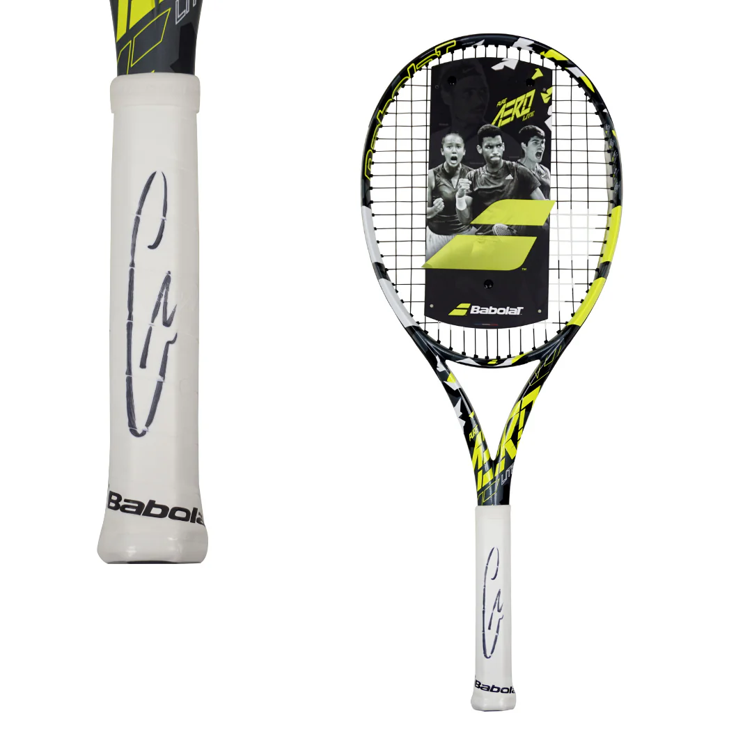 Carlos Alcaraz Signed Babolat Tennis Racket with Beckett COA