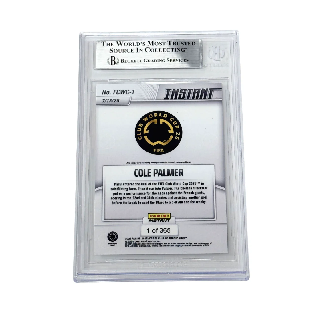 Cole Palmer Signed 2025 Panini Instant FIFA Club World Cup /365 - BGS Authentic - Image 2