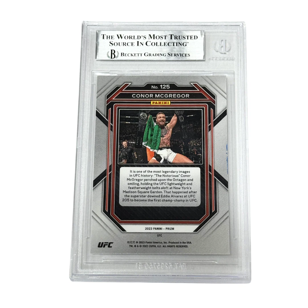 Conor McGregor Signed 2023 Panini Prizm UFC - BGS Authentic - Image 2