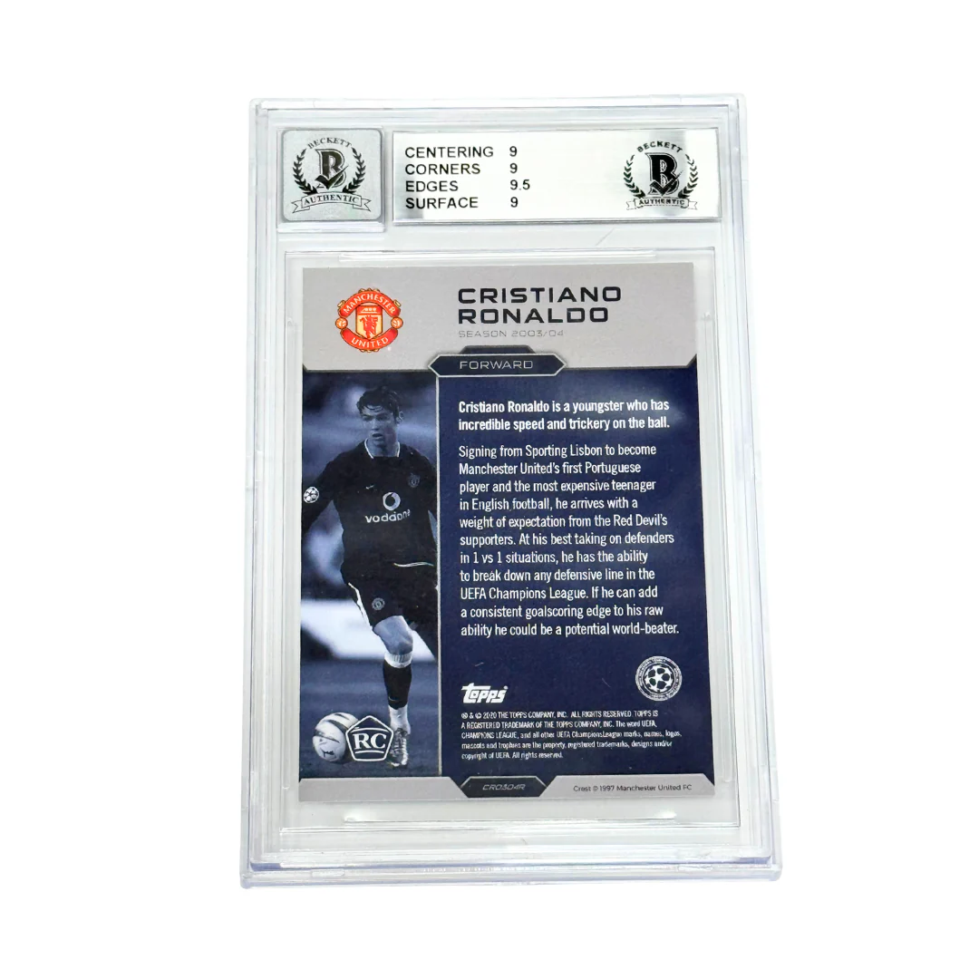 Cristiano Ronaldo Signed 2020 Topps Lost Rookie Set – BGS 9 AUTO 10 - Image 2
