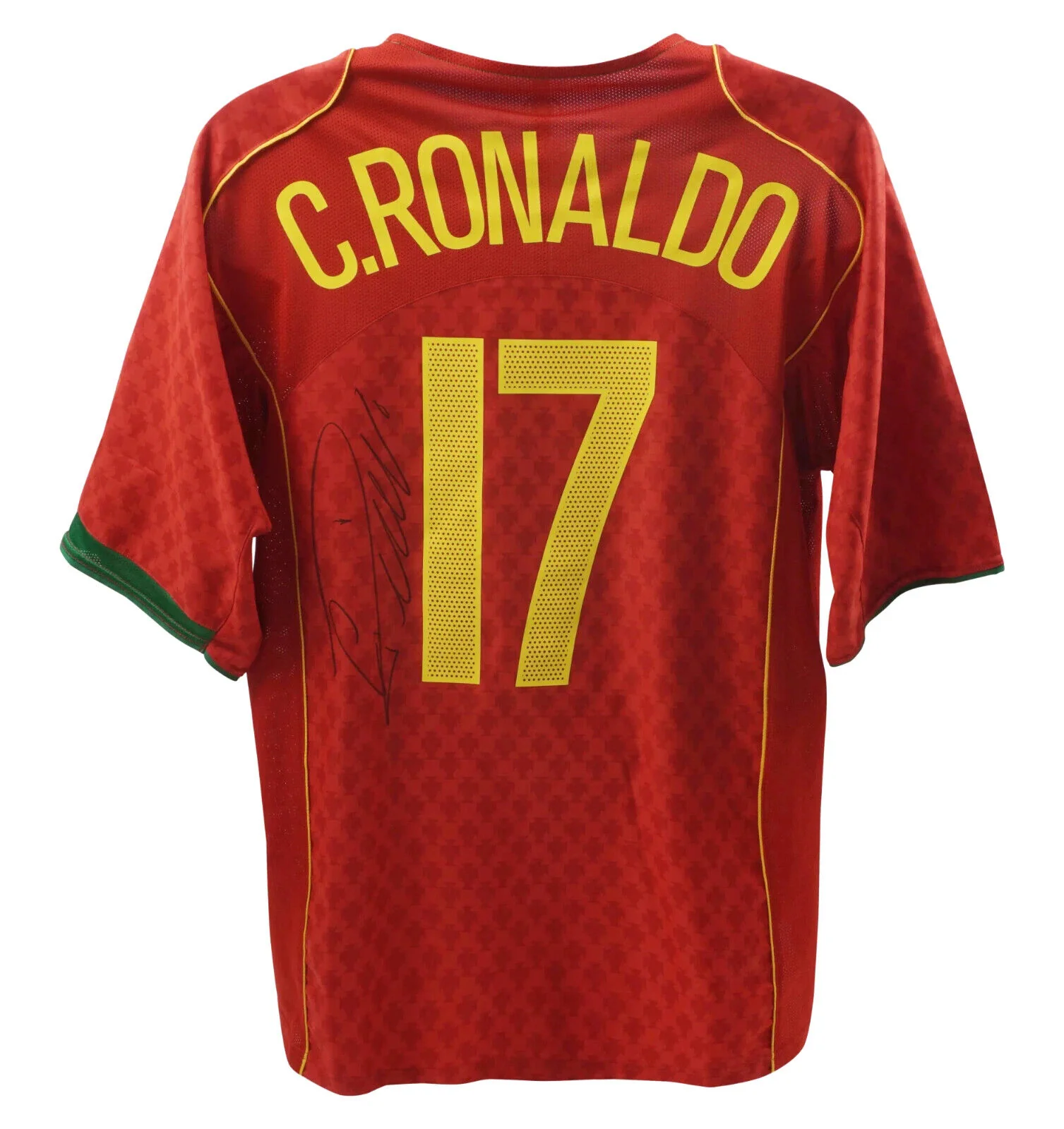 Cristiano Ronaldo Signed Portugal Home Soccer Jersey #17 with Beckett LOA - Image 3