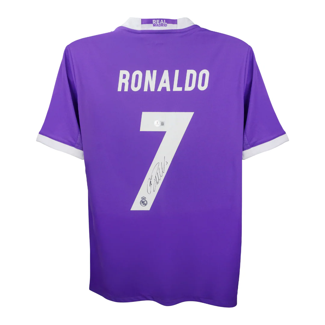 Framed Cristiano Ronaldo Signed Real Madrid 2017 UCL Final Jersey with Beckett COA - Image 3