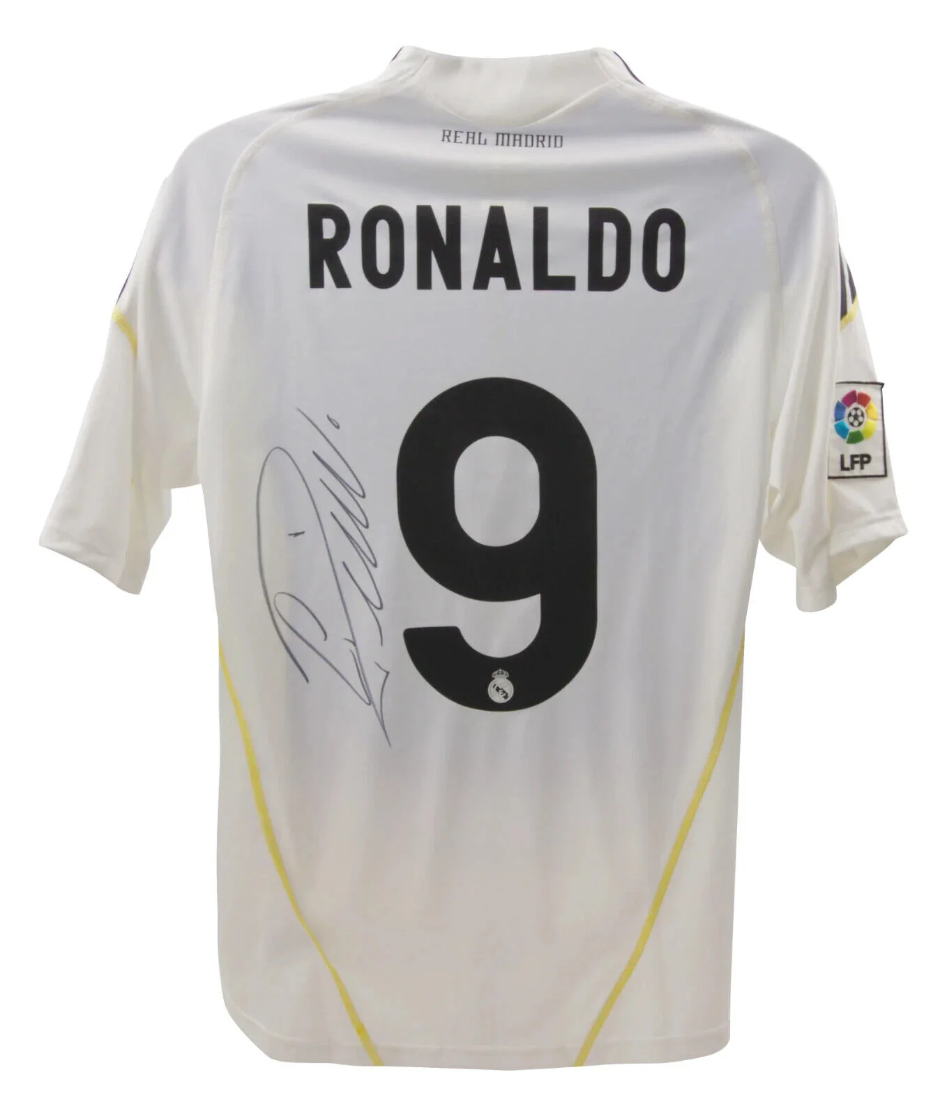 Cristiano Ronaldo Signed Real Madrid FC Home Soccer Jersey #9 with Beckett LOA - Image 3