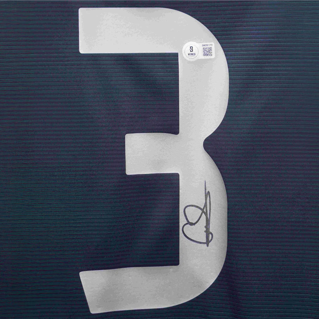 Eder Militao Signed Real Madrid FC Away Soccer Jersey #3 with Beckett Witness - Image 2