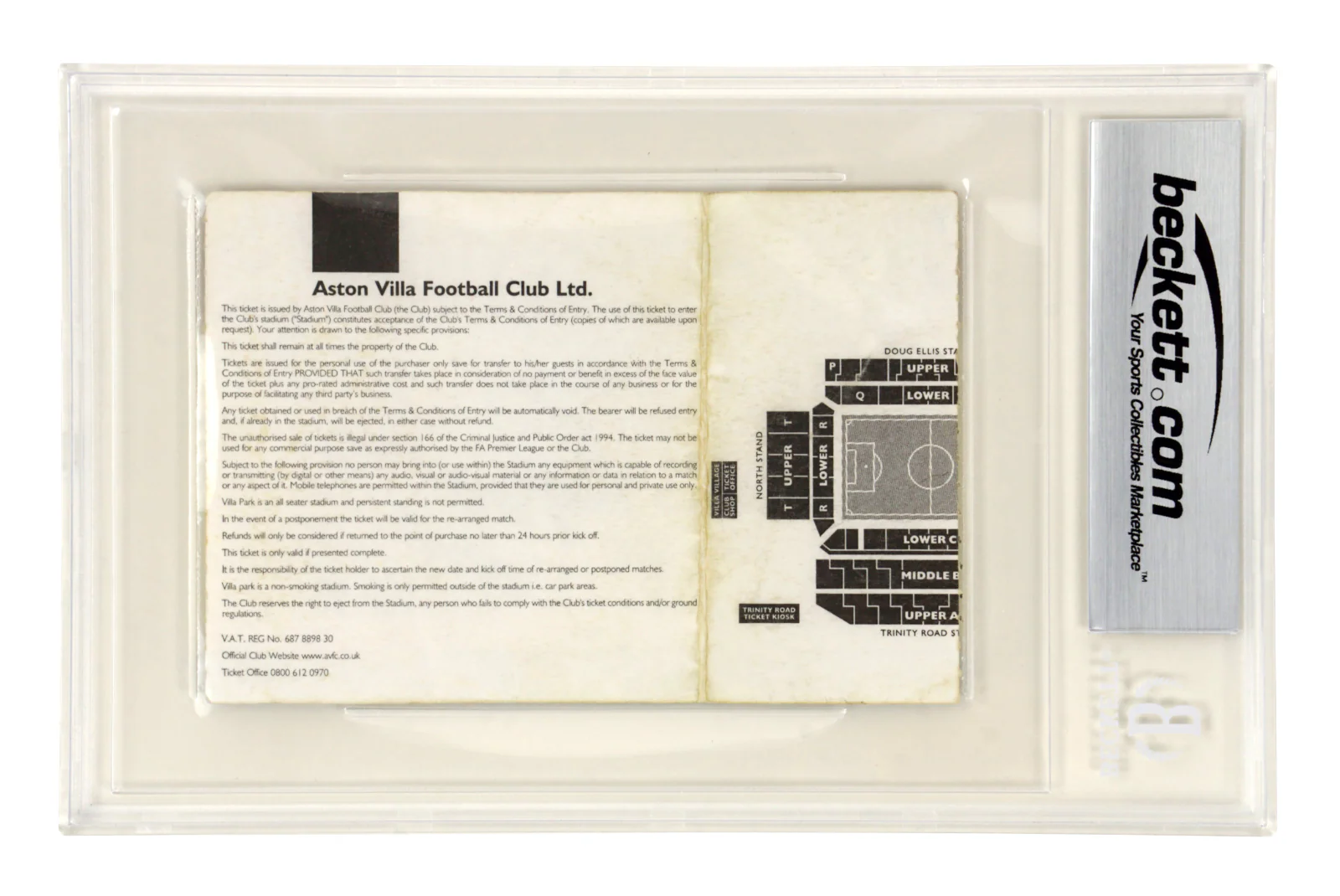 Fernando Torres Signed 2007 Liverpool FC Debut Match Ticket Inscribed – BGS 7 - Image 2
