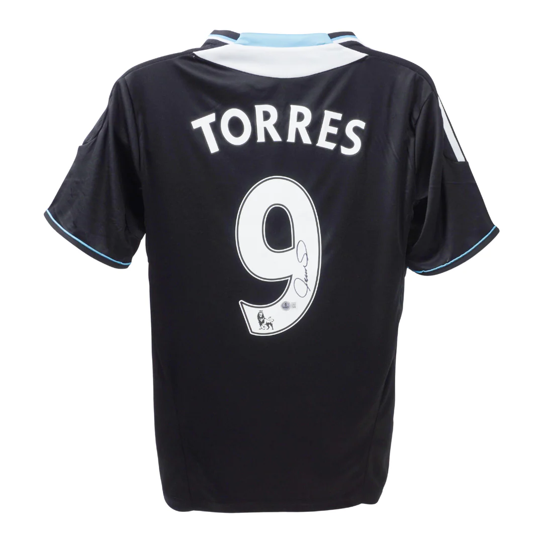 Fernando Torres Signed Chelsea FC Away Soccer Jersey #9 with Beckett COA - Image 3