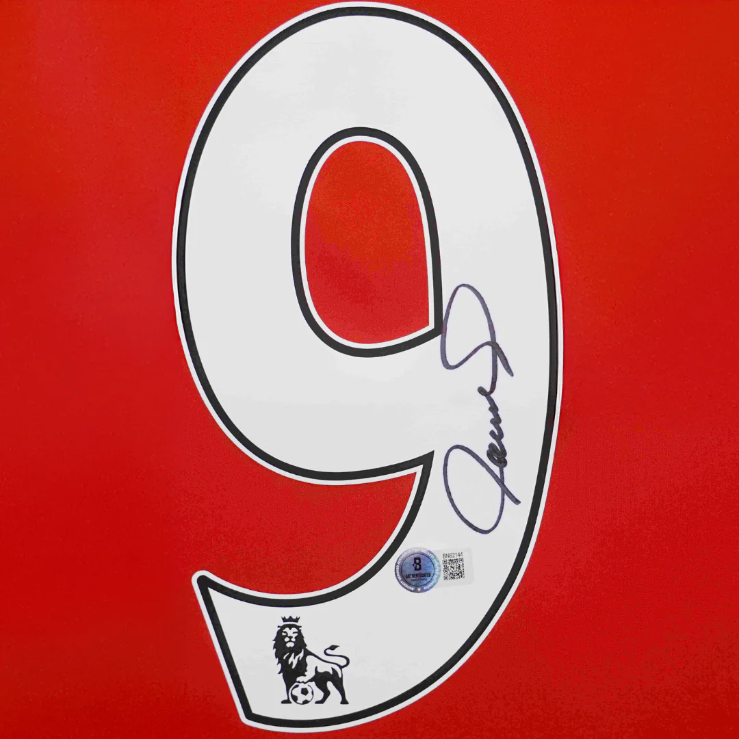 Fernando Torres Signed Liverpool Home Soccer Jersey #9 with Beckett COA - Image 2