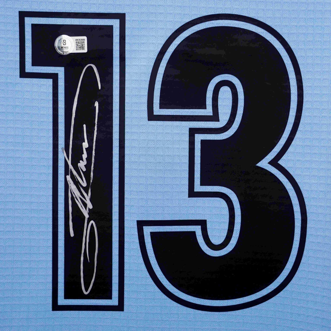 Framed Alessandro Nesta Signed Lazio Soccer Jersey #13 with Beckett Witness - Image 2