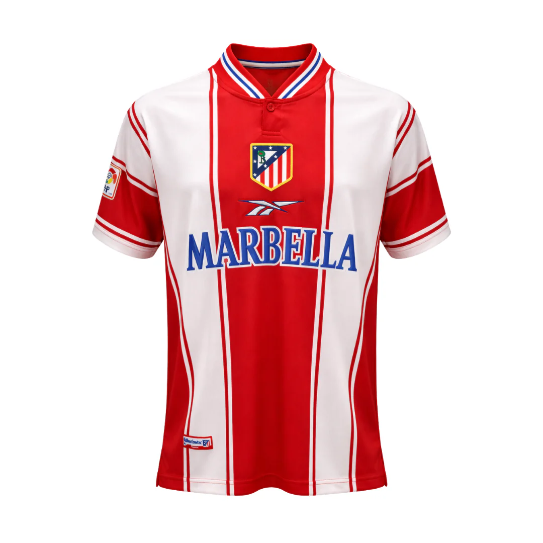 Framed Jimmy Floyd Hasselbaink Signed Atletico Madrid Soccer Jersey #17 with Beckett COA - Image 4