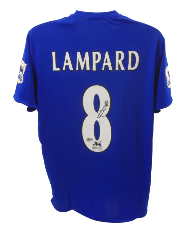 Frank Lampard Signed Chelsea Home Soccer Jersey #8 with Beckett COA - Image 3