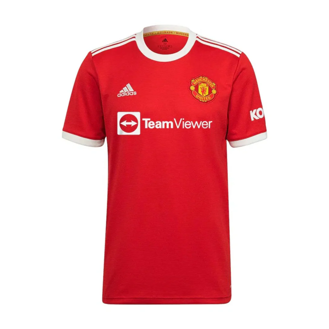Jadon Sancho Signed Manchester United Home Soccer Jersey #25 with Beckett COA - Image 4