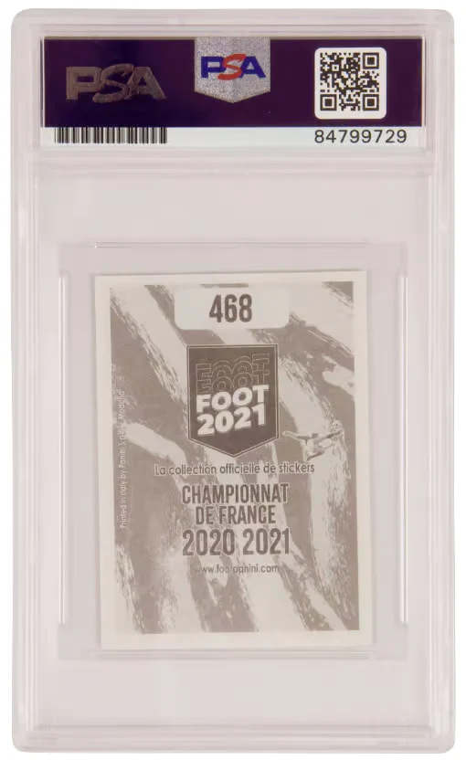Jeremy Doku Signed 2020-21 Panini Foot Sticker #468 – PSA 10 Autograph - Image 2