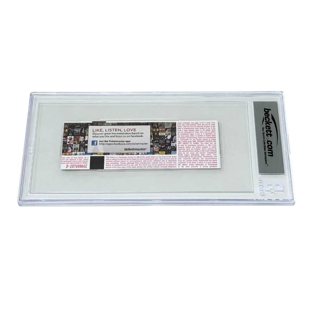 Jon Jones Signed 2017 UFC 214 Overturned Win vs Daniel Cormier Ticket - BGS 7 - Image 2