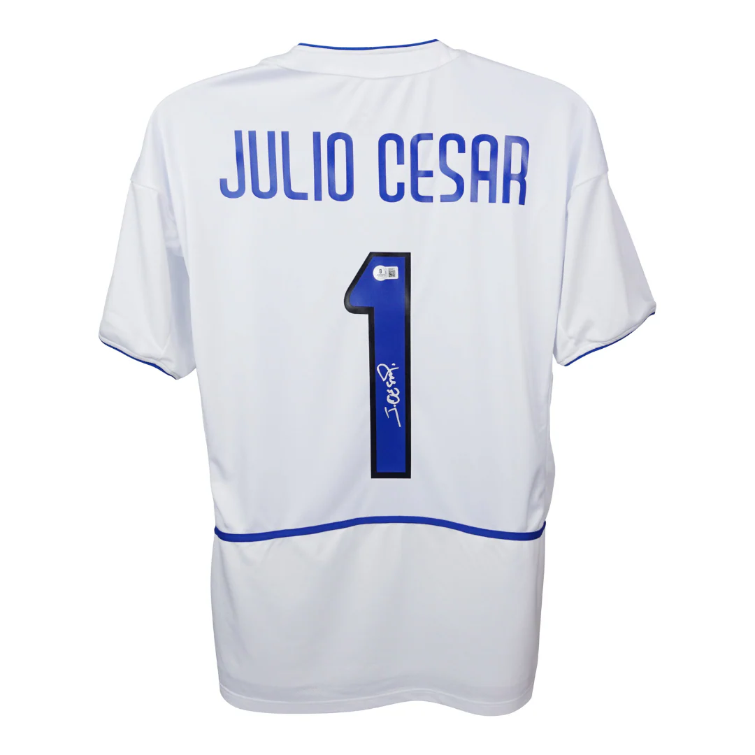 Julio Cesar Signed Inter Milan Soccer Jersey #1 with Beckett COA - Image 3