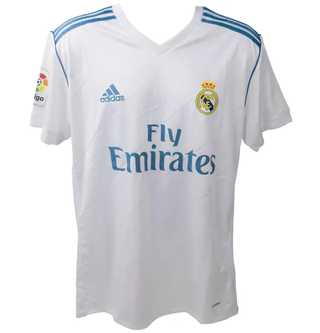 Framed Karim Benzema Signed Real Madrid FC Home Soccer Jersey #9 with Beckett COA - Image 4
