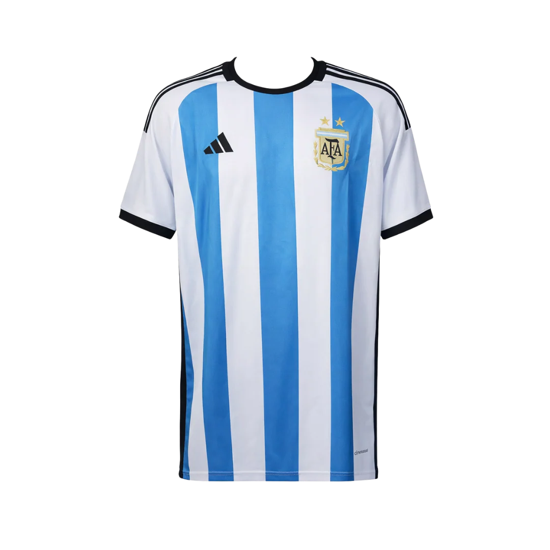 Framed Lionel Messi Signed Argentina Home Soccer Jersey #10 with Beckett Witness - Image 4