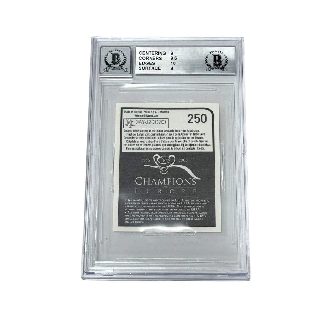 Paolo Maldini Signed 2005 Panini Champions of Europe – BGS 9 Autograph 10 - Image 2