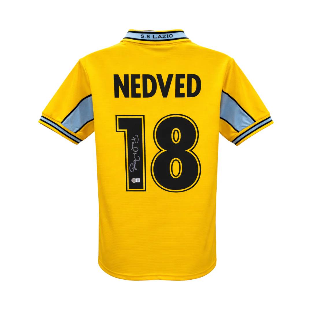 Pavel Nedved Signed S.S. Lazio Soccer Jersey #18 with Beckett Witness - Image 3