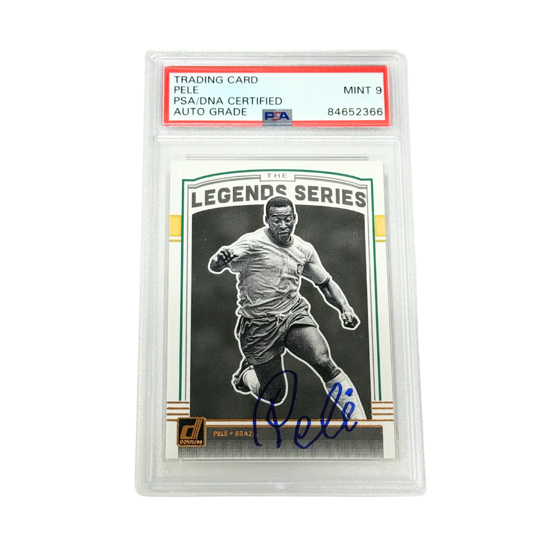 Pele Signed 2018 Panini Donruss Legend Series - PSA Auto 9
