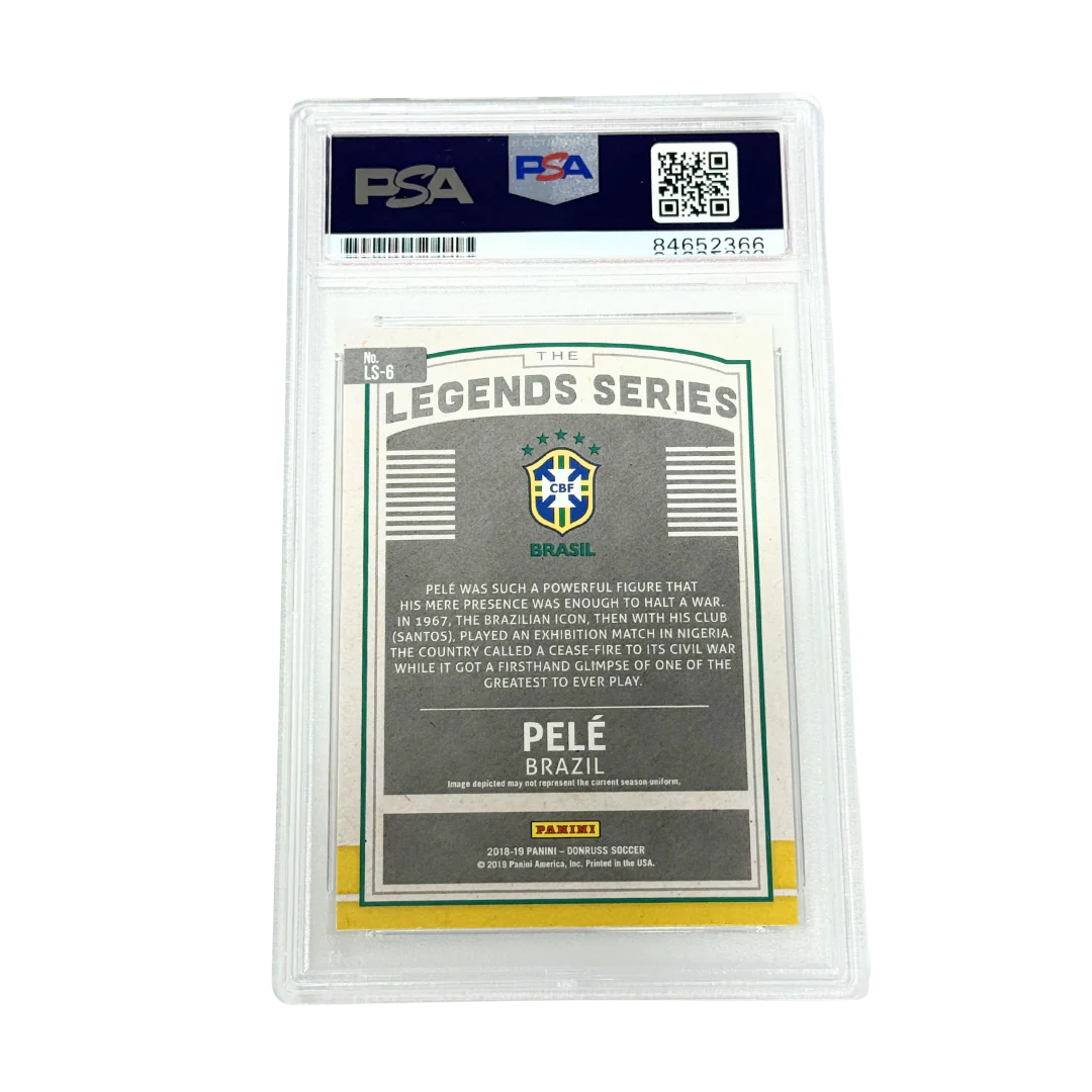 Pele Signed 2018 Panini Donruss Legend Series - PSA Auto 9 - Image 2