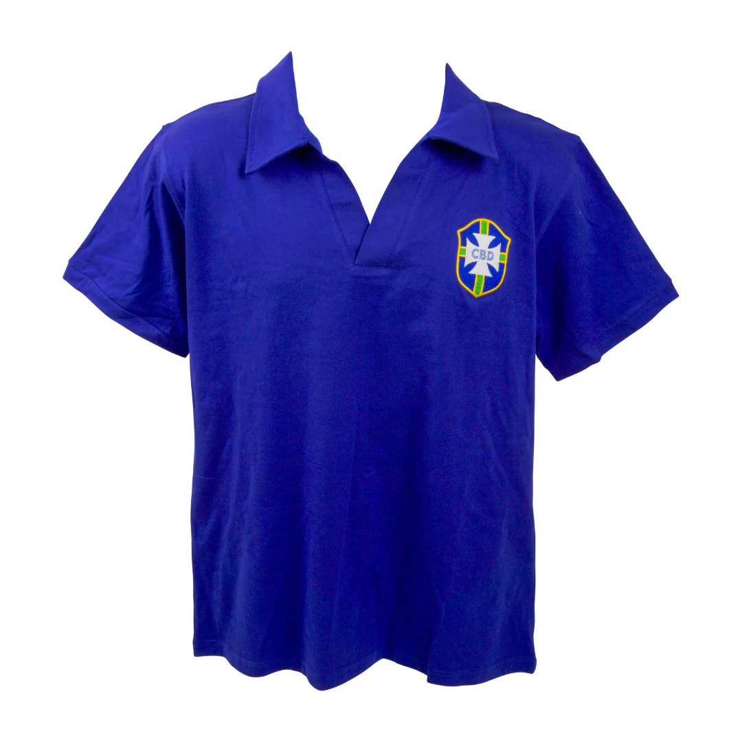 Pele Signed Vintage Brazil FC Away Soccer Jersey #10 with Beckett COA - Image 4