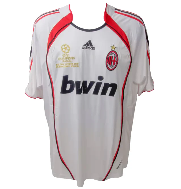 Framed Ricardo Kaka Signed AC Milan Away Soccer Jersey #22 with Beckett Witness - Image 4