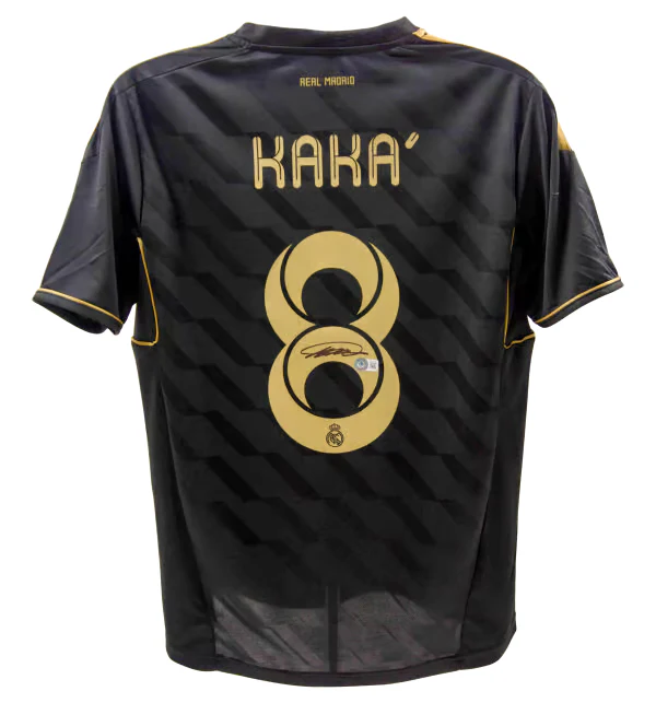 Framed Ricardo Kaka Signed Real Madrid FC Away Soccer Jersey #8 with Beckett Witness - Image 3