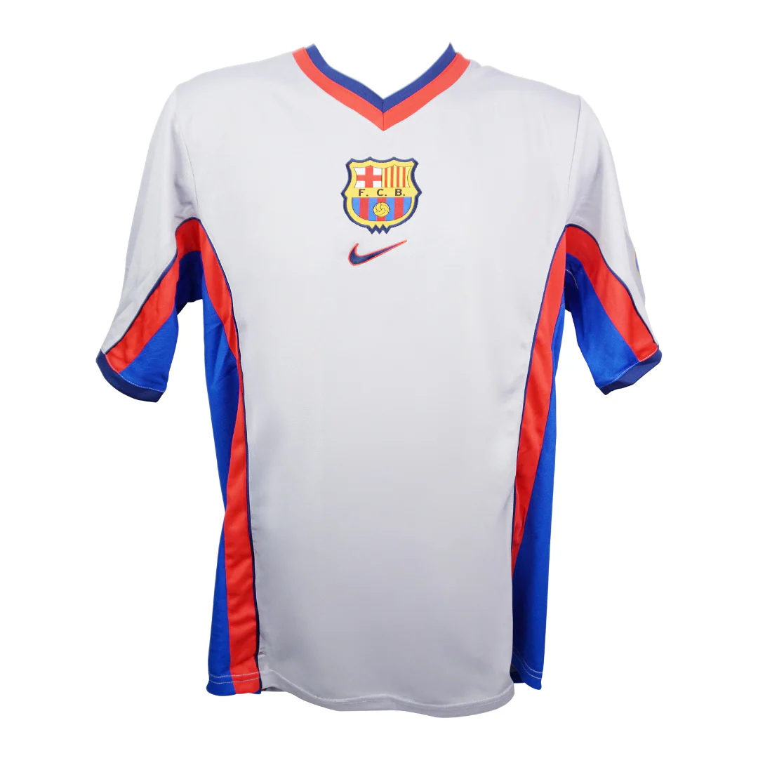 Rivaldo Signed FC Barcelona Away Soccer Jersey #11 with Beckett Witness - Image 4