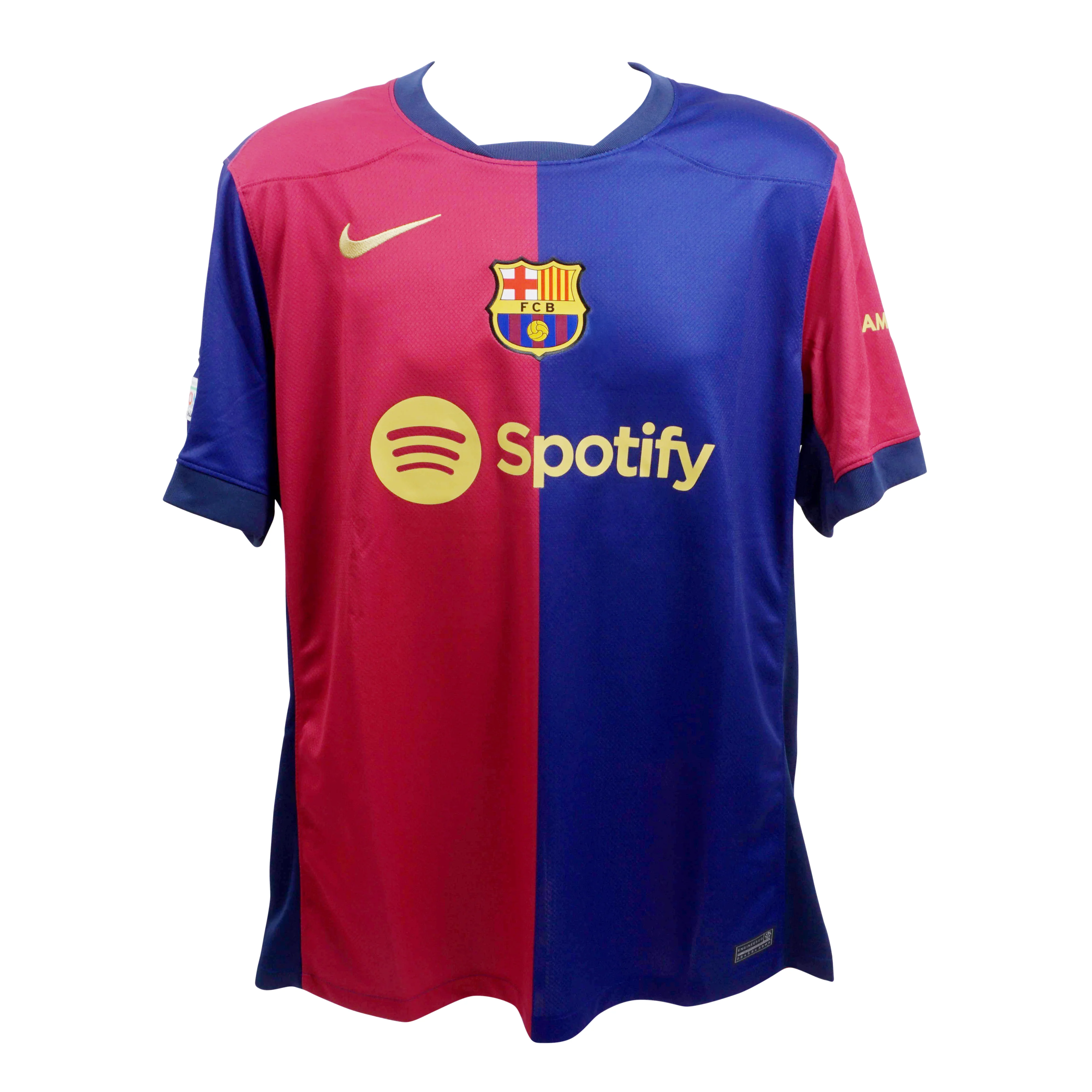 Framed Robert Lewandowski Signed Barcelona Home Soccer Jersey #9 with Beckett COA - Image 4