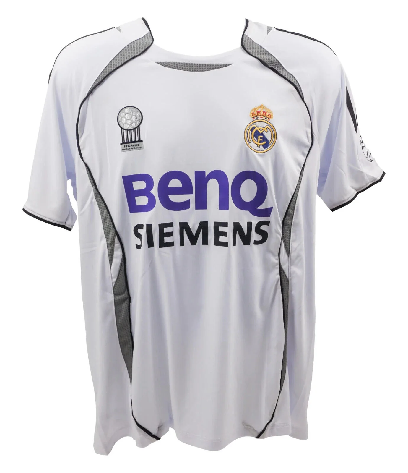 Framed Roberto Carlos Signed Real Madrid FC Home Soccer Jersey #3 with Beckett Witness - Image 4