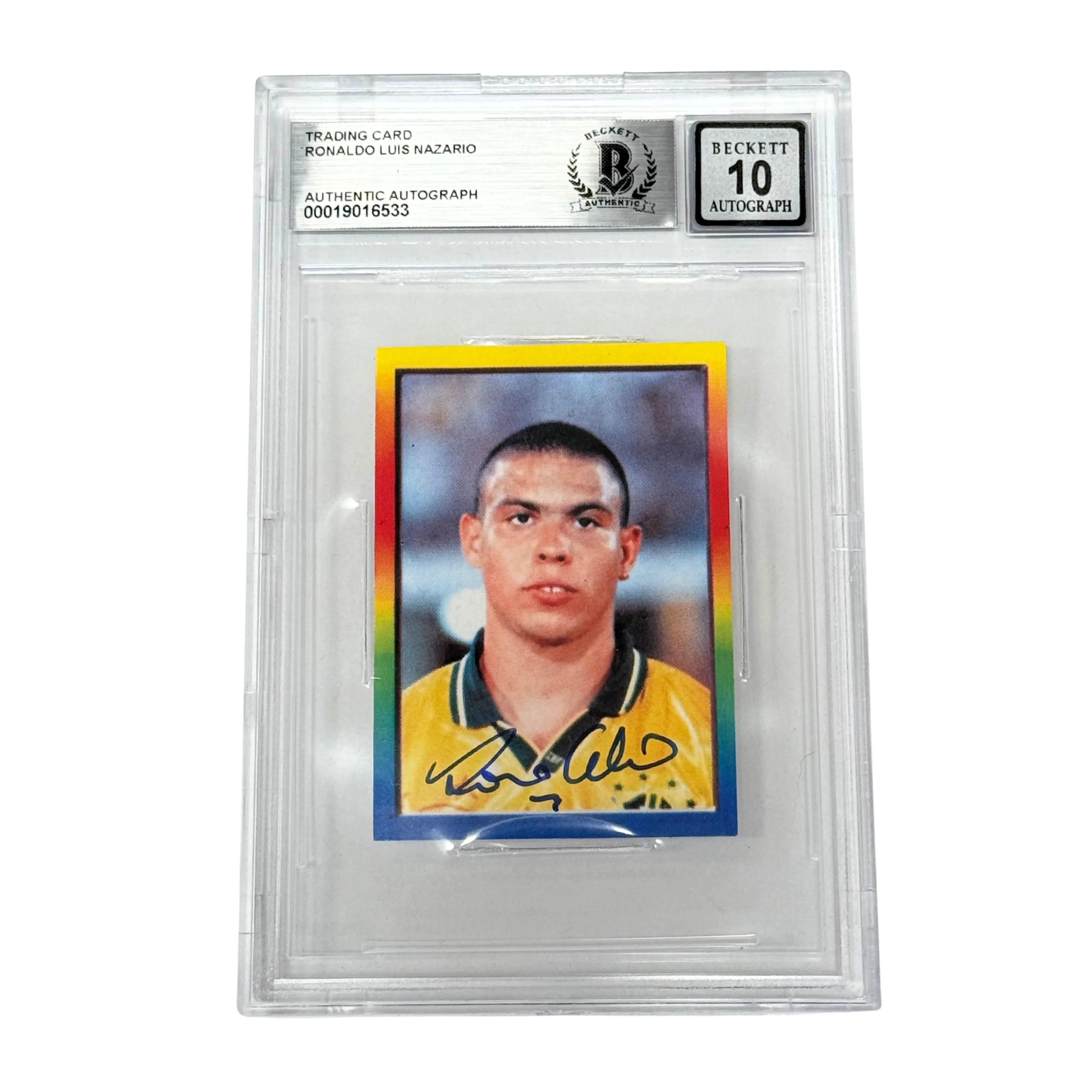 Ronaldo Nazario Signed 1997 Navarrete Copa America #51 Rookie – BGS 10 Autograph