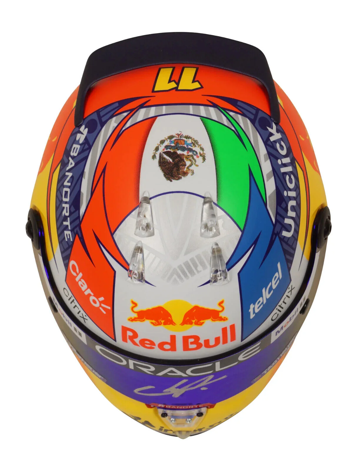 Sergio Perez Signed 2022 Formula 1 RedBull Helmet 1:2 Scale with Beckett COA - Image 4