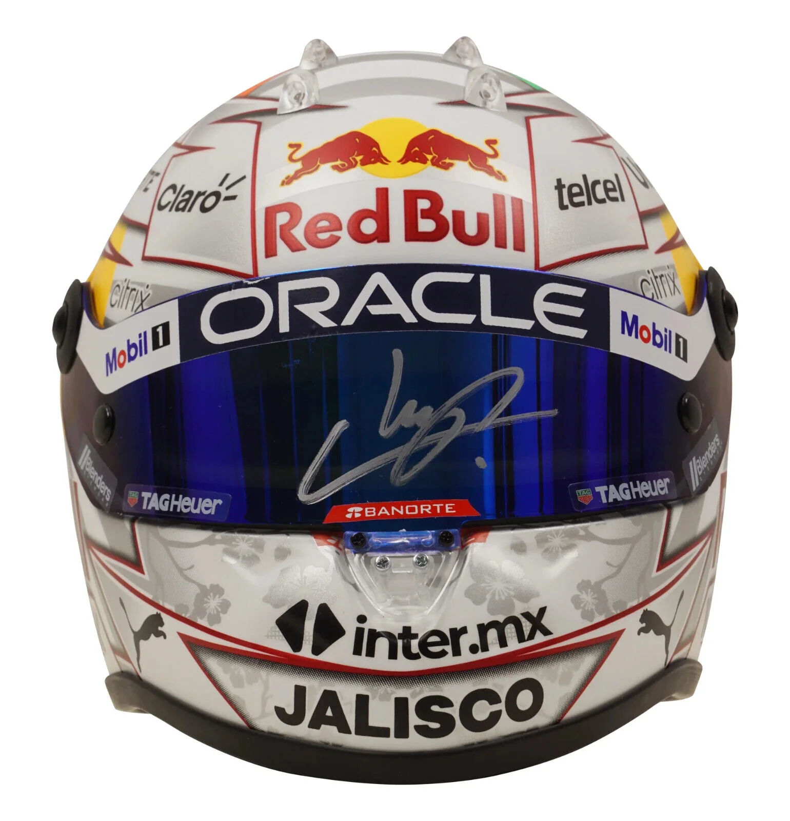 Sergio Perez Signed 2022 Japan F1 RedBull Helmet 1:2 Scale with Beckett COA - Image 2
