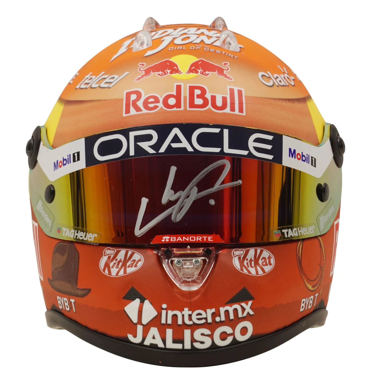 Sergio Perez Signed 2023 Canada F1 RedBull Helmet 1:2 Scale with Beckett COA - Image 2