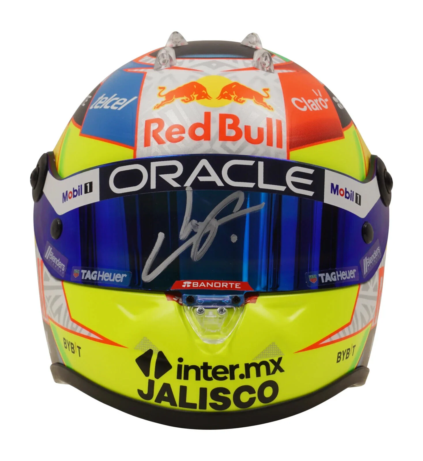 Sergio Perez Signed 2023 Formula 1 RedBull Helmet 1:2 Scale with Beckett COA - Image 2