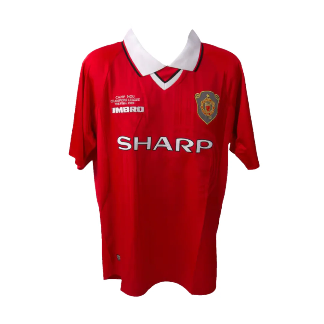 Teddy Sheringham Signed Manchester United Soccer Jersey #10 with Beckett COA - Image 4