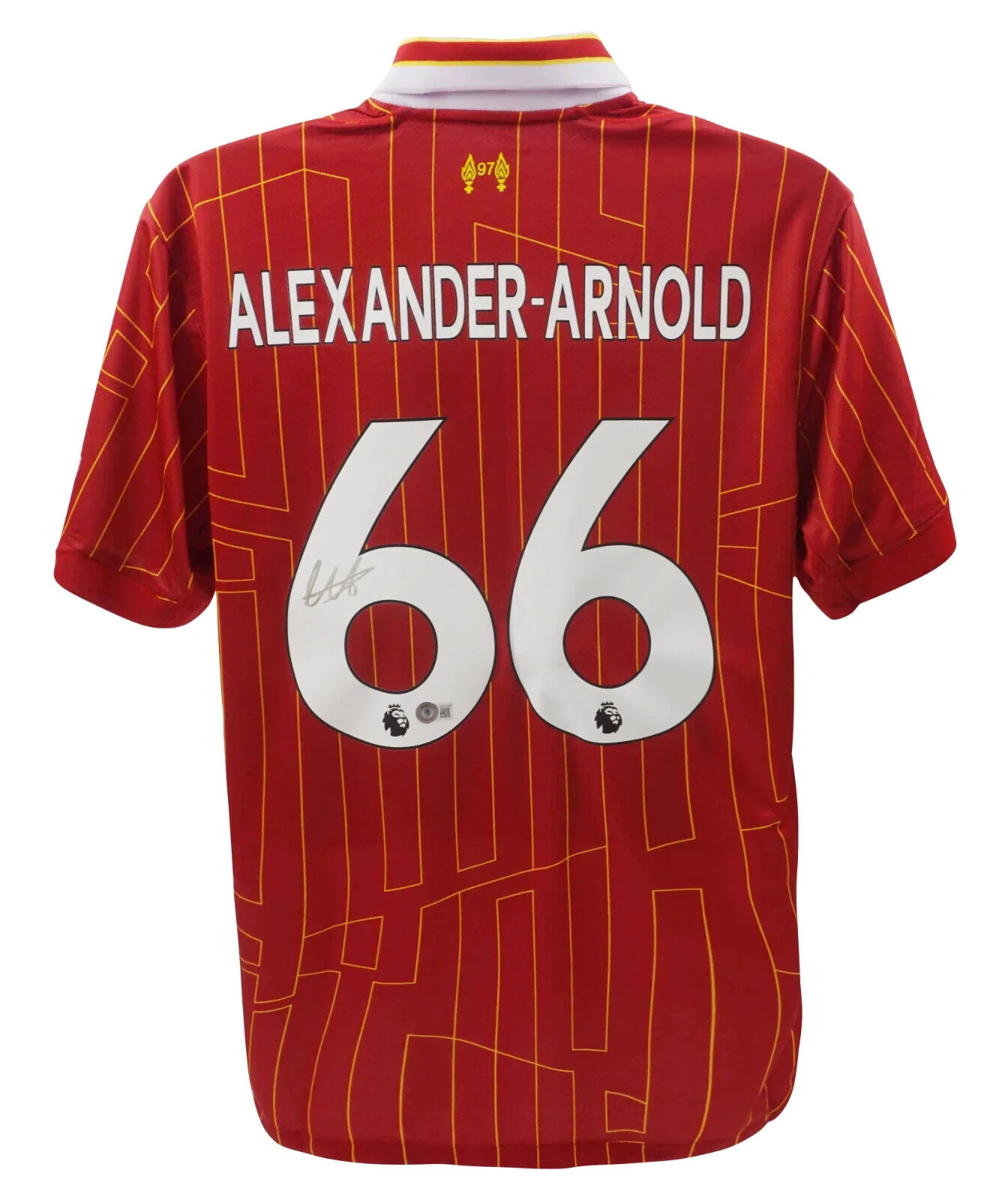 Trent Alexander Arnold Signed Liverpool Home Soccer Jersey #66 with Beckett COA - Image 3