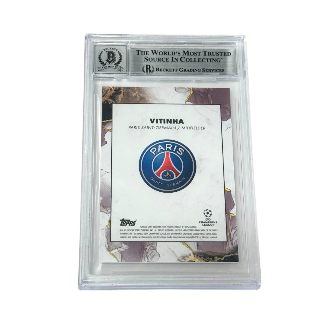 Vitinha Signed 2022-23 Topps Inception UCC #113 – BGS 10 Autograph - Image 2