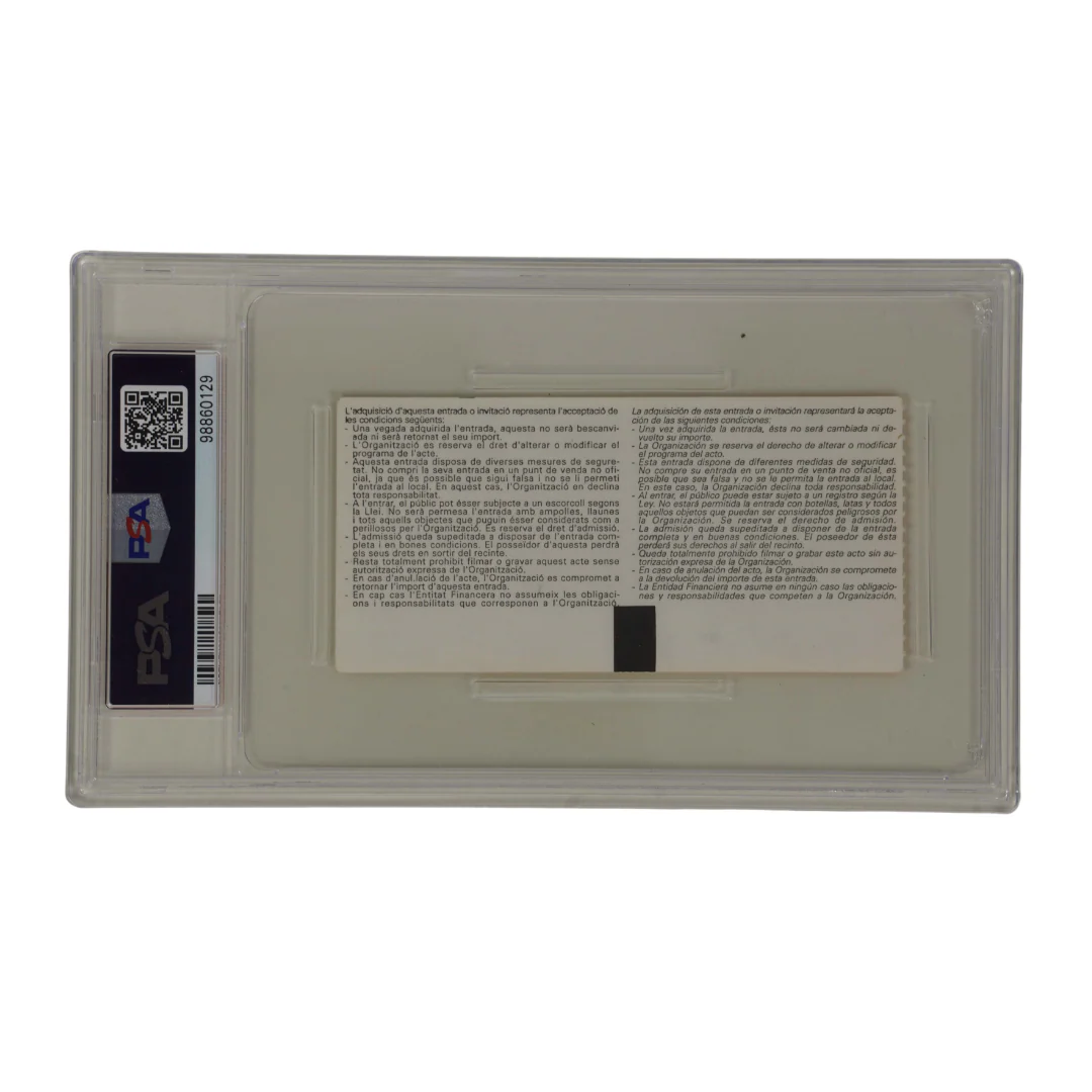 Xavi Signed 2000 First Goal for Catalonia Match Ticket – PSA 5 - Image 2