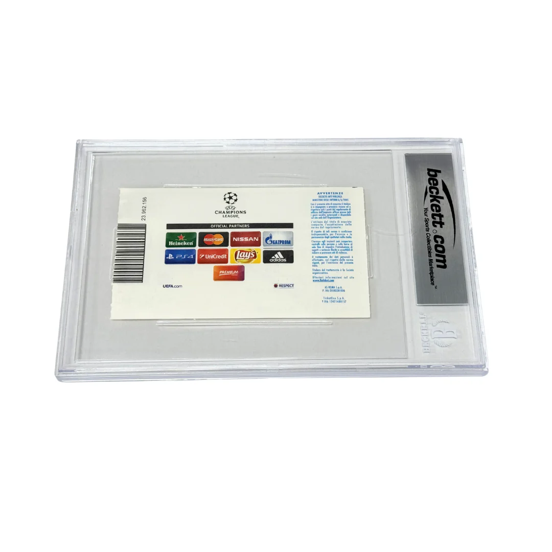 Zinedine Zidane Signed 2016 Champions League Managerial Debut Ticket - BGS Authentic - Image 2
